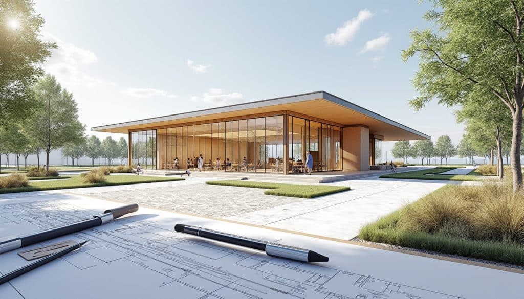 Perspective d'architecture : le dessin de présentation