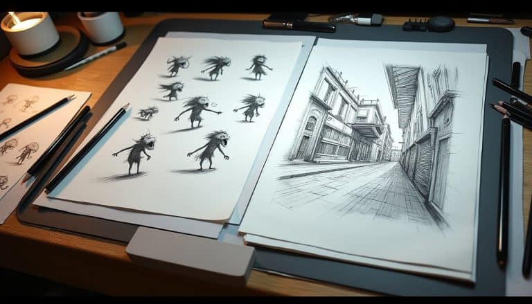Rough et layout : le vocabulaire de l'animation