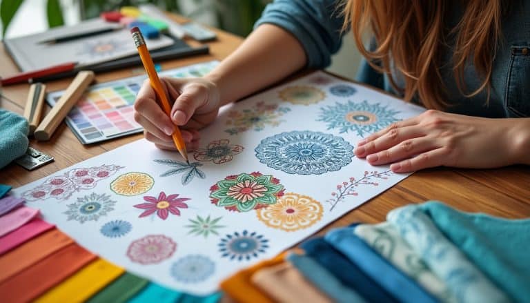 Textile et motifs : dessiner pour l'impression